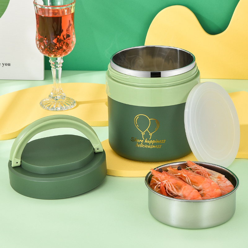 保温饭盒家用上班族女超长保温桶不锈钢304便携小型学生便当饭桶