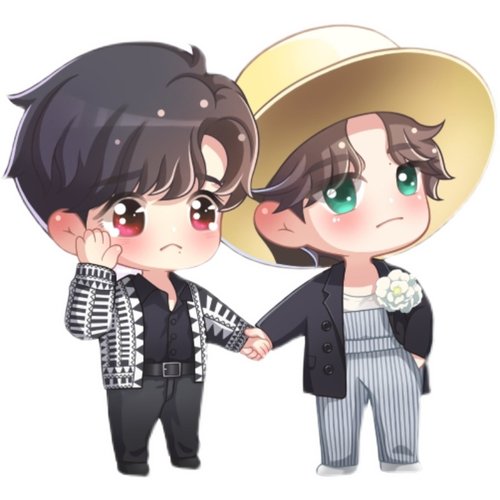 肖战王一博Q版博君一肖汽车身油箱盖电脑行李箱装饰卡通遮盖贴纸 - 图3