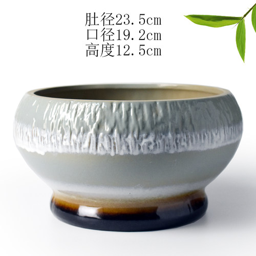 水仙花盆陶瓷无孔睡莲绿萝铜钱草水培植物花盆简约创意个性多肉盆 - 图1