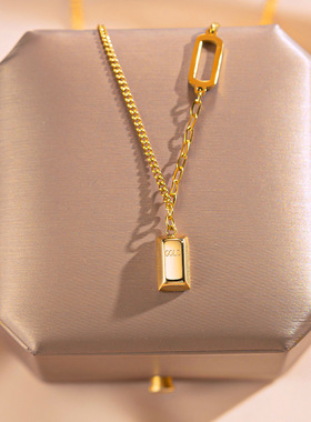 暴富Gold小金砖项链女
