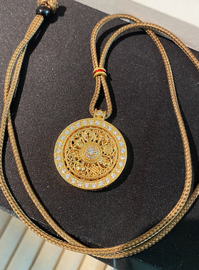 纯黄铜十二生肖复古项链长款吊坠男女挂件民族风本命年护身符礼物