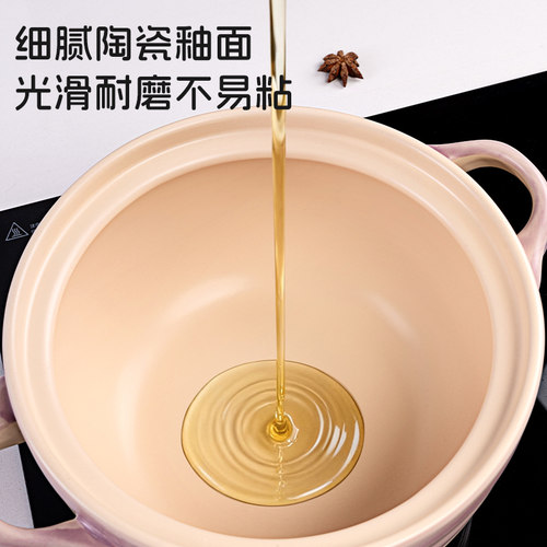 爱仕达砂锅家用燃气炖锅陶瓷煲仔饭炖汤锅耐高温干烧不裂沙锅汤锅 - 图3