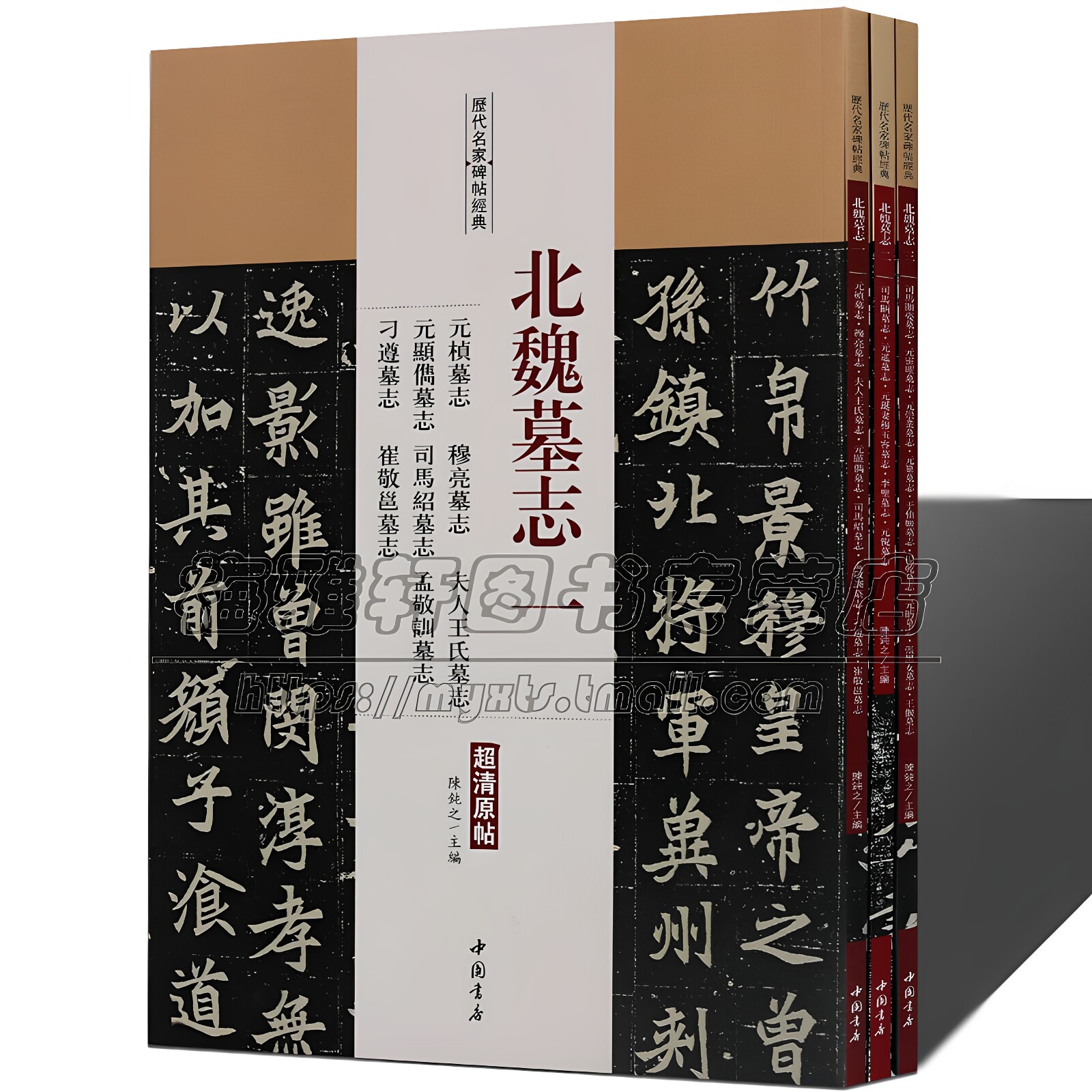 历代名家碑帖经典北魏墓志字帖全集3册魏碑体元桢穆亮元遥司马显姿墓志铭魏碑体书法毛笔集字古代中国书法名品精选精粹临摹习 书籍