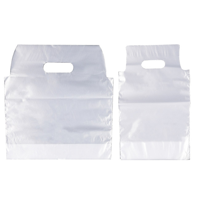 Milk tea shop bag single cup double cup portable disposable transparent takeaway packaging bag drink special two cups commercial