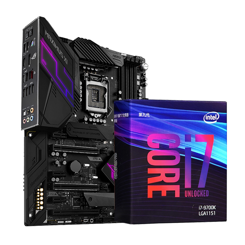 原盒装 8700 套装 CPU 电竞游戏主板 Z390 搭华硕 F 9700K I7 英特尔酷睿 原盒装 8700 套装 CPU 电竞游戏主板 Z390 搭华硕 F 9700K I7 英特尔酷睿