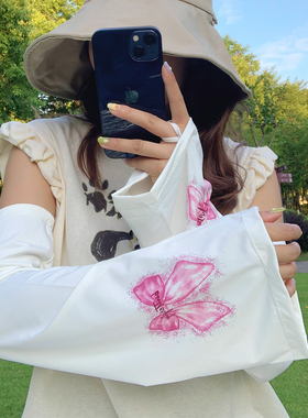 夏季遮阳冰袖防紫外线冰丝袖套女
