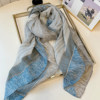 Women's high-end linen scarf summer