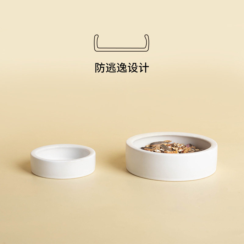 出口外贸陶瓷爬宠食盆圆形守宫蜥蜴水碗面包虫防逃逸盆小宠用品碗,淘宝优惠券,粉丝福利购,淘宝优惠卷