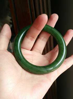 碧玉老坑扁条手镯新品
