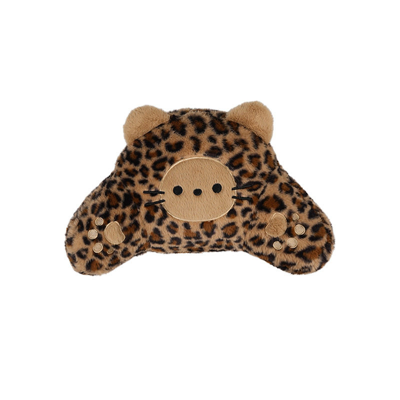 跨境豹纹沙发抱枕毛绒冬季保暖卧室靠枕茶几飘窗靠垫房间装饰腰枕,淘宝优惠券,粉丝福利购,淘宝优惠卷