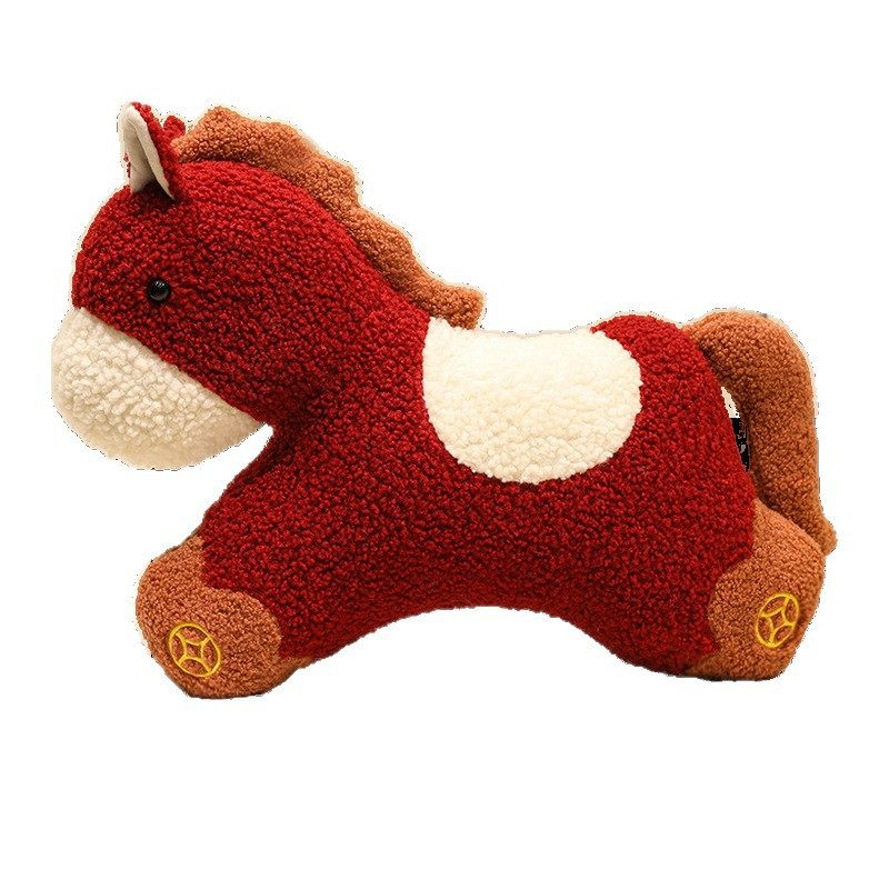 马年吉祥物中国风生肖小马抱枕沙发靠垫玩偶毛绒靠枕年会礼物,淘宝优惠券,粉丝福利购,淘宝优惠卷