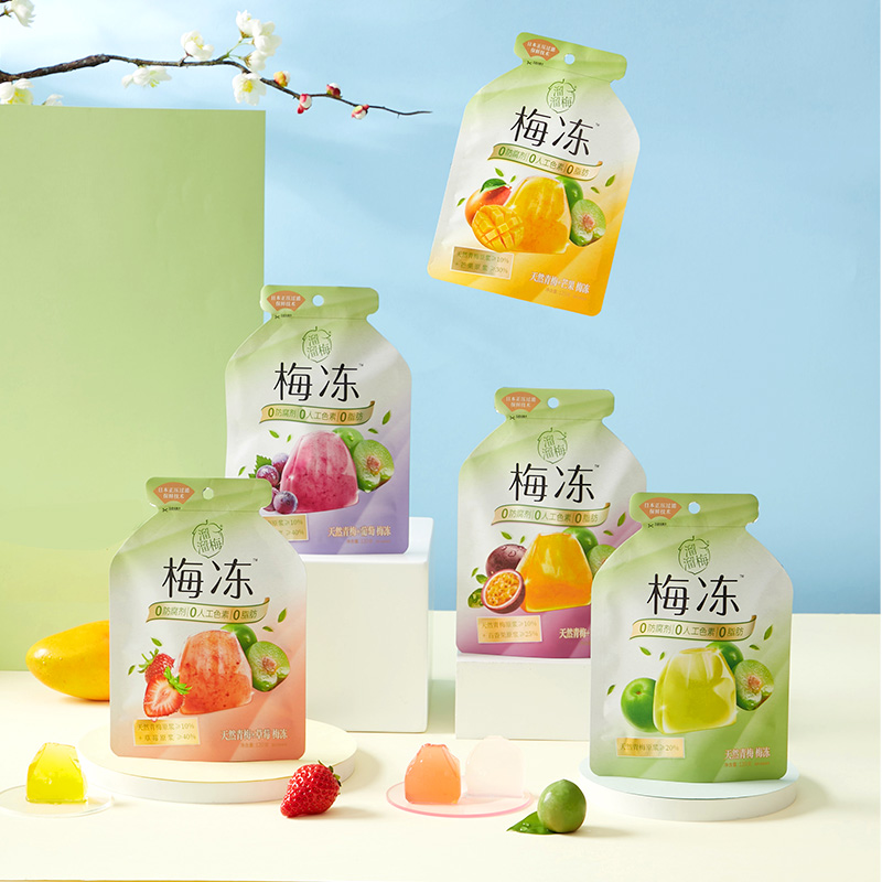 【肖戰推薦】溜溜梅 天然梅凍120g 代餐0脂0防腐休閑零食蒟蒻果凍_溜溜梅旗艦店_零食_堅果_特產