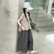 Girls shirt wide-leg pants suit