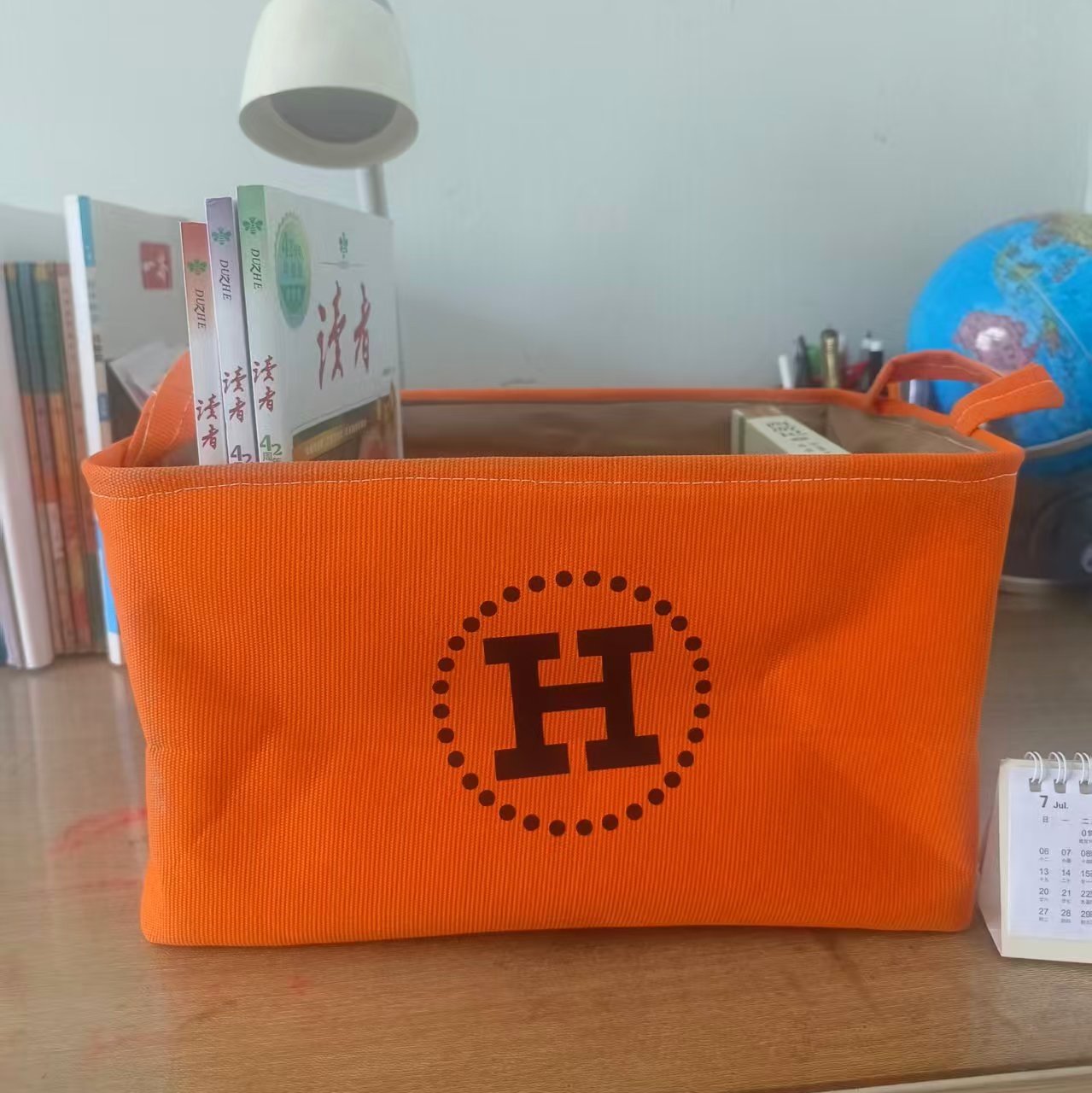 橙色零碎杂物储物盒整理箱收纳筐收纳盒大容量收纳筐家庭收纳用具,淘宝优惠券,粉丝福利购,淘宝优惠卷