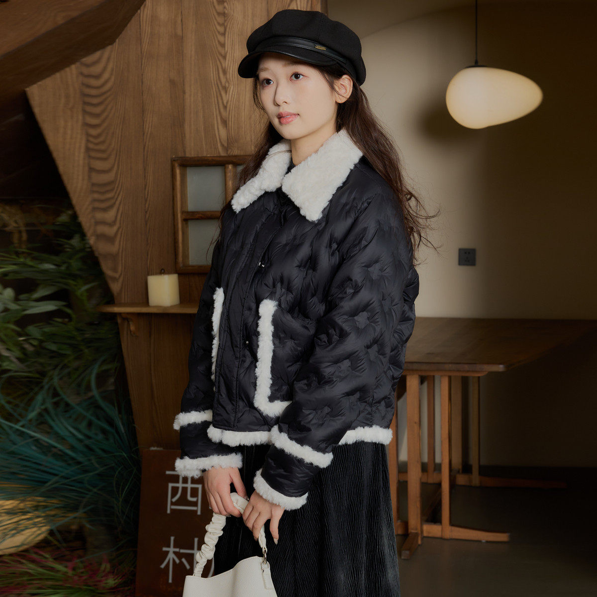 西町村屋90鸭绒短款羽绒服女冬季轻薄毛领小个子外套商场同款,淘宝优惠券,粉丝福利购,淘宝优惠卷