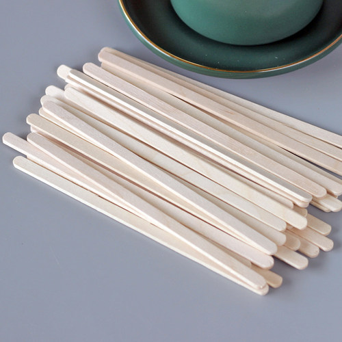 木质 速溶咖啡搅拌棒一次性咖啡棒搅拌棍短柄咖啡勺茶木棒140*6*2 - 图1