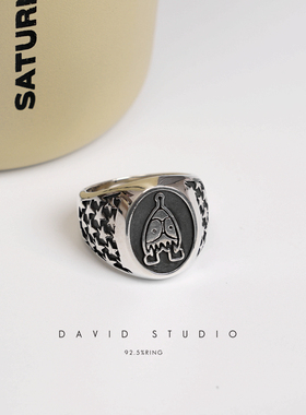 david全手工纯银椭圆S925个性