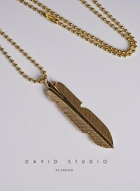 罗心定制羽毛新款INS推荐项链