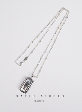 davids925纯银ins宝剑项链
