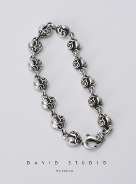 davidstudio925纯银哥特手链
