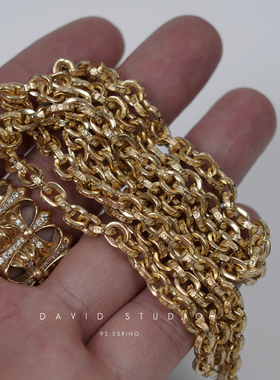 david22k朋克风高逼格黄金项链
