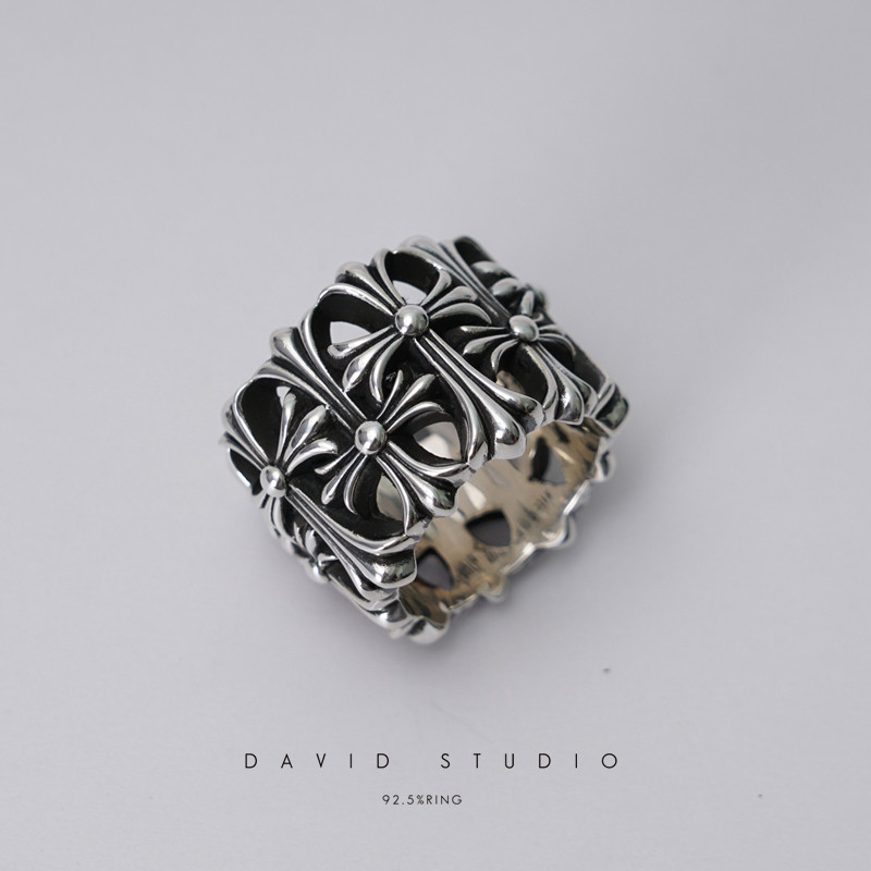 Davidstudio925 sterling silver cross ring