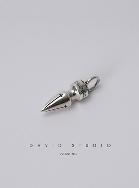 davidstudio925纯银机车风吊坠