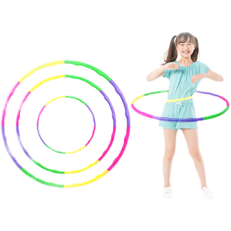 初学者儿童呼啦圈幼儿园小孩小号拆卸儿童专用呼拉圈表演早操圈 - 图3