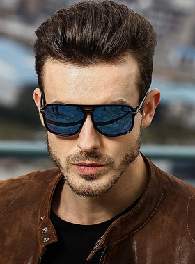 偏光墨镜方形时尚男士大框太阳镜