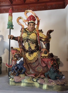 有缘玻璃钢祝福中式寺院