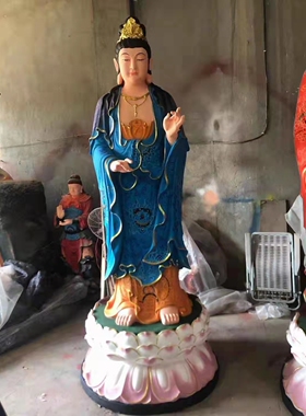 西方三圣树脂祝福中式