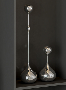 现代简约电视柜开放格摆件样板房书房沙发背景柜小众艺术软装饰品