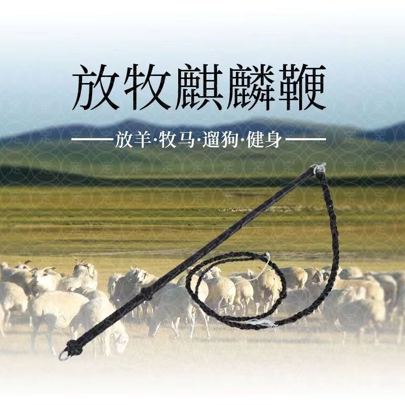 放羊专用鞭子响鞭牧羊鞭甩鞭赶车鞭放牧遛狗放牛耐用轮胎尼龙线鞭 - 图2