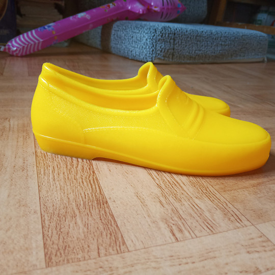 加大牛筋男鞋雨鞋防水男鞋男厨师鞋生胶黄色耕田耐磨工地建筑防滑