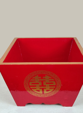 实木方斗加厚米斗日进斗金斛米升传统方斗搬家结婚过寿喜斗