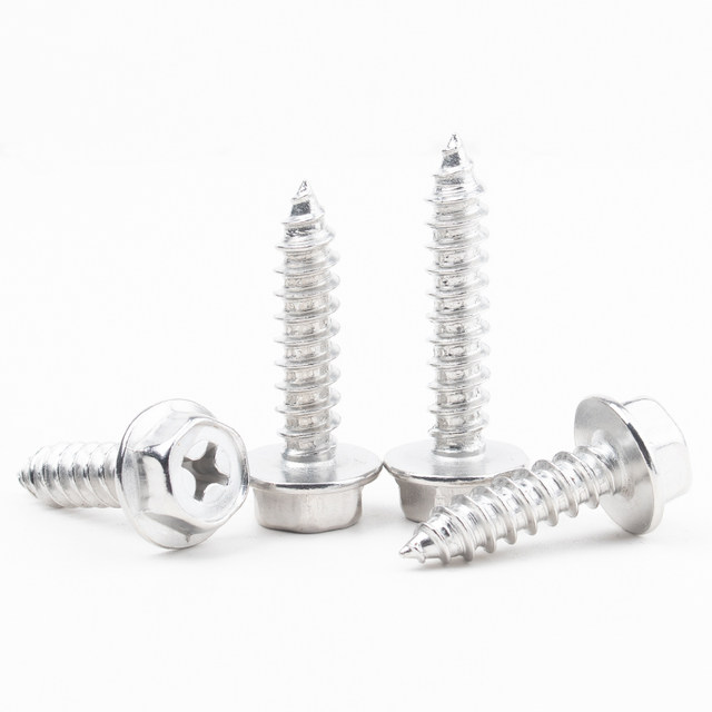 304 stainless steel flange outer hexagonal cross self-tapping nail