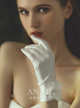 欧美手套结婚新娘礼服晚宴手套
