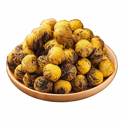 2026新茶云南凤庆滇红金丝皇菊花红茶龙珠绣球开花250g罐装浓香型 - 图3
