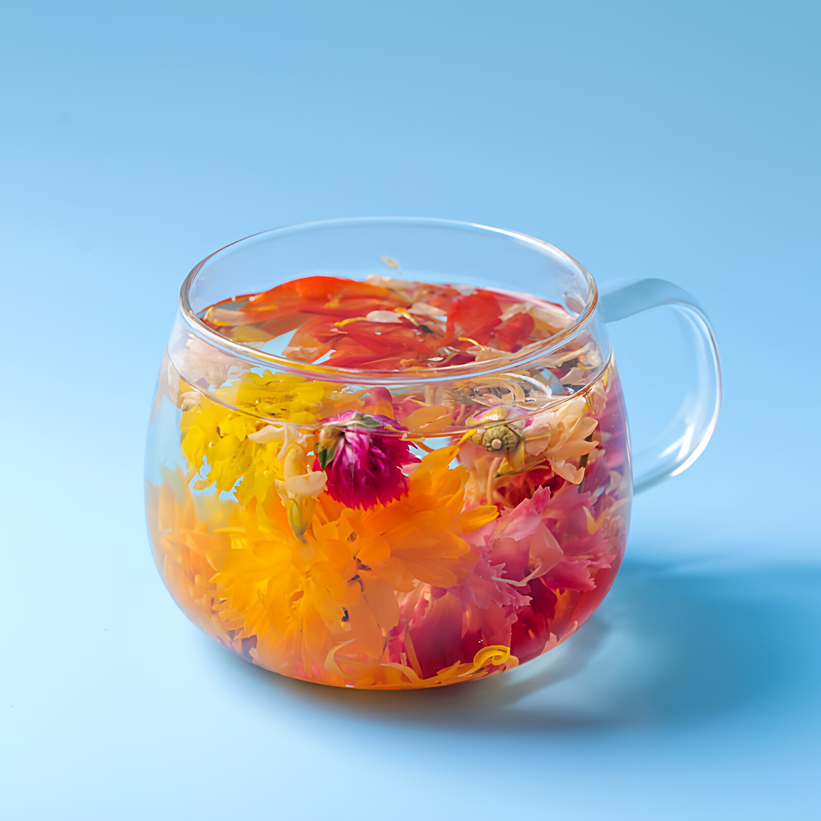 百花茶龙珠球形工艺开花茶百合茉莉玫瑰菊花千日红多种花搭配250g