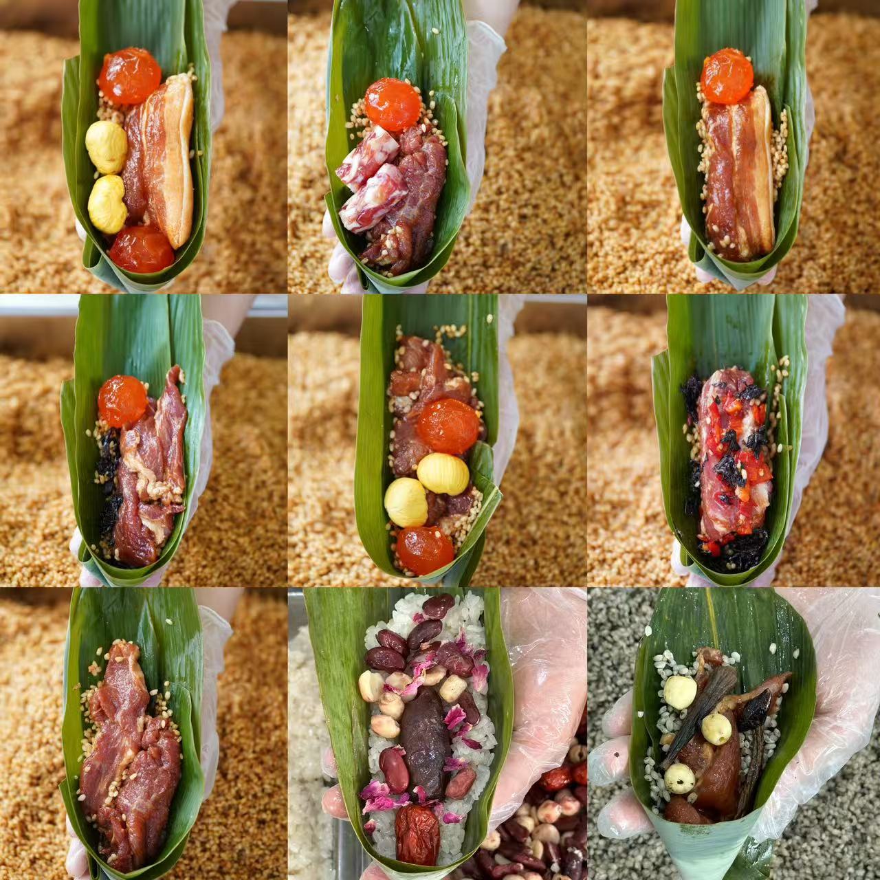 「刘叔叔」手工现包蛋黄板栗鲜肉五花肉粽子端午嘉兴口味4枚包邮 - 图3