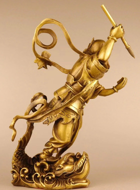 天师铜钟馗摆件魁星点斗魁星踢斗钟馗铜像书房家居办公室装饰摆件