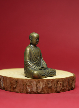 黄铜玄奘摆件地藏王菩萨
