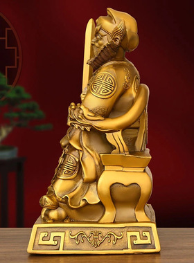 黄铜钟馗摆件黄铜天师钟馗神像全铜天师伏魔天官赐福魁星点斗像o
