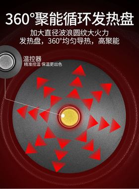 机械旋钮304不锈钢不粘电压力锅