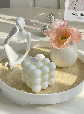 ins风郁金香雕塑桌面装饰品摆件