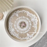 INS French Hollow Lace Desktop Ретро стрельба из фоновой ткани для еды подушка для девочки сердца для прикроватного шкафа подушка