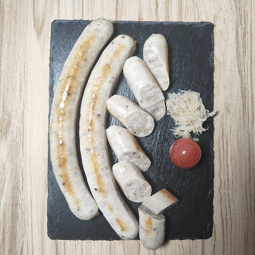 德国风味热狗图林根未添加淀粉生酮火山石早餐德式烤香肠拼盘商用 - 图0