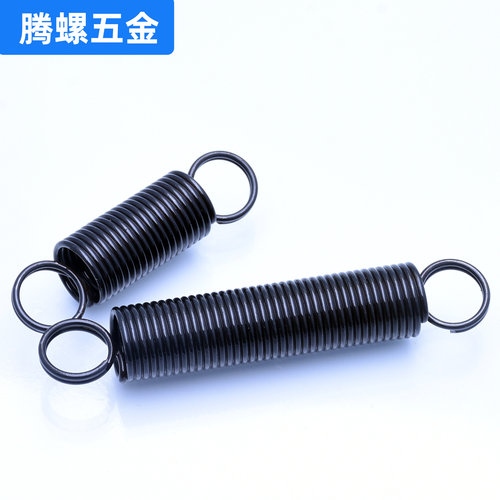 发黑淬火65Mn钢拉簧 拉伸 拉力弹簧 0.8/0.9/1.2/1.4/1.5/1.8/2.0 - 图1