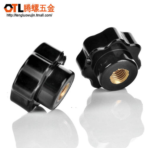 星形把手星型手柄手拧螺母七星梅花螺母胶木M5 M6 M8 M10 M12 - 图1