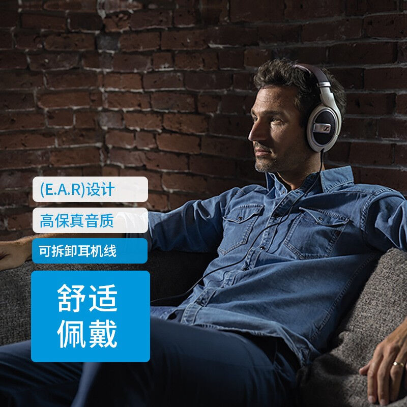 SENNHEISER/森海塞尔 HD599 开放式HIFI高保真音乐耳机 发烧耳机 - 图0